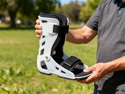 Bahan apa yang digunakan sepatu bot jalan anak medis